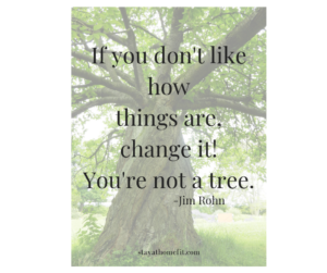 trees with quote