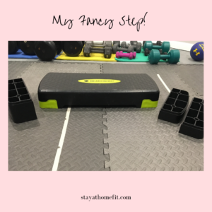 Picture of step used in workout program