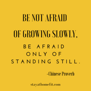Chinese Proverb on growth