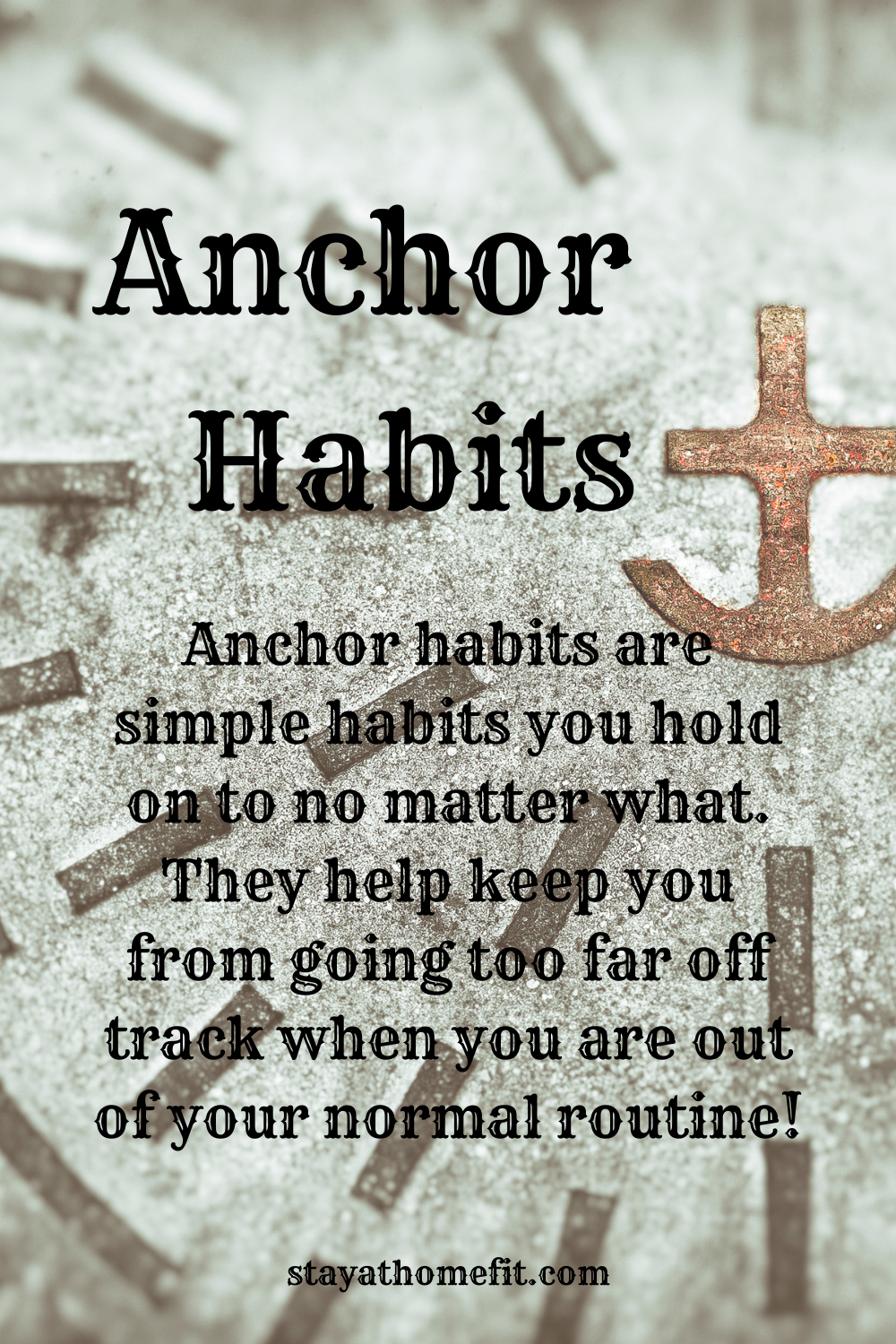 Anchor Habits Pin