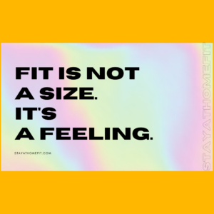 Fit is not a size quote